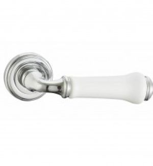 Ручка "Vantage" V31 CP/HR Хром/белая керамика /Круг/фиг