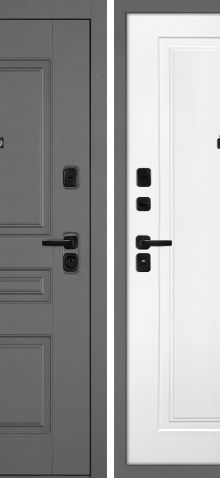 ДМ Октава-150 муар серый, Kale 252R/Kale 257L (Серый ФЛ-150 /Smalta-Line04 Ral9003 Белый ) 880ПР