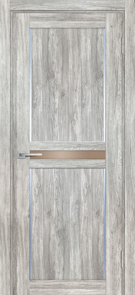 PSL- 3  nanotex, сан-ремо серый 600*1900 стекло сатинат бронза