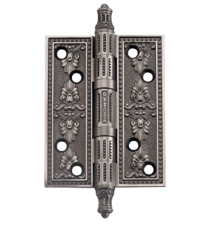 Универсальная петля врезная латунная A030-G 4262 BL.SILVER  (Размер L 101x77x4 мм, чернёное серебро)