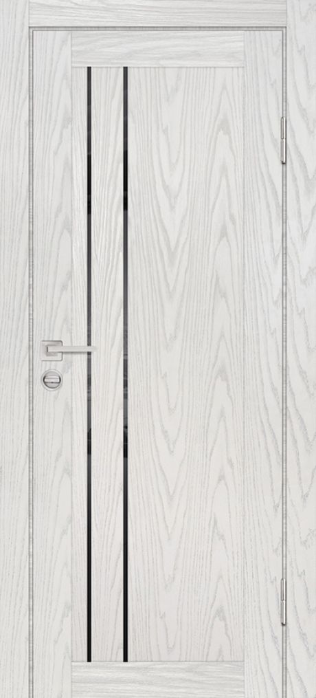 PSM-10 PP дуб скай бежевый, 700*2000 стекло черый лакобель