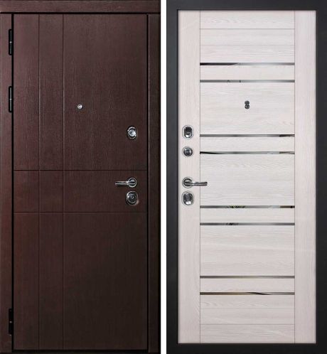 ДМ С-2 шагрень черн, замки Гардиан (ФП-1 орех премиум/PSK-1 nanotex Ривьера крем зеркало тон) 860 ПР