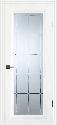 PSC-35 "Classic" РР белый ДО 600*2000 стекло сатинат худ.гравировка