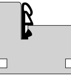 Коробка  (телескоп, эмаль ivory, 2100*35*75)