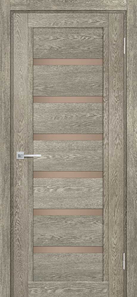 ТЕХНО-807 nanotex, гриджио 800*2000 стекло бронза сатинат