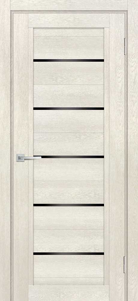 ТЕХНО-809 nanotex, бьянко 800*2000 стекло черный лакобель