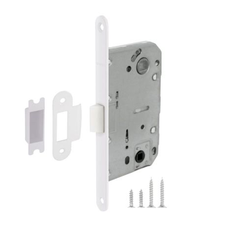 Защелка Fuaro (Фуаро) врезная PLASTIC P96WC-50 WH-19 белый