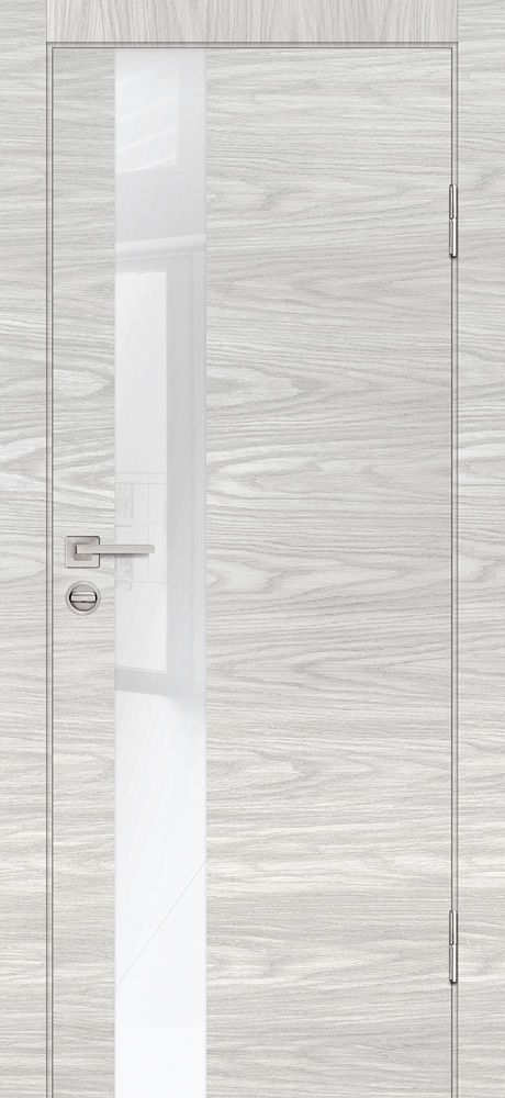 P-10 NEW PP дуб скай бежевый, 600*2000 стекло белоснежный лакобель