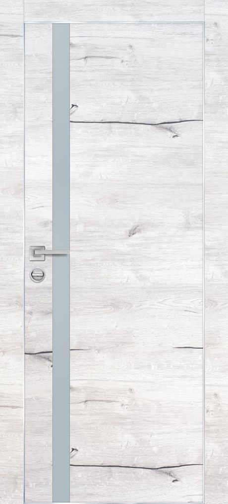 PX-8 PP дуб арктик, 550*1900 лунный мателак /врезка под петли и замок AGB/ Al-кромка с 4-х ст