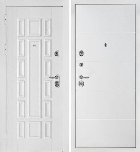 ДМ Квадро-124 белая шагрень, Kale 252R/Border (Белый дуб факт. ФЛ-124 /PR- 35 Белый) 980 Л