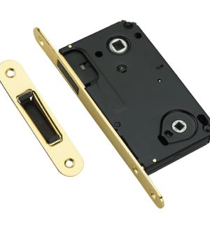Защёлка врезная магнитная сантехническая ADDEN BAU. WC MAG 5090 GOLD (цвет ЗОЛОТО БЛЕСТЯЩЕЕ)