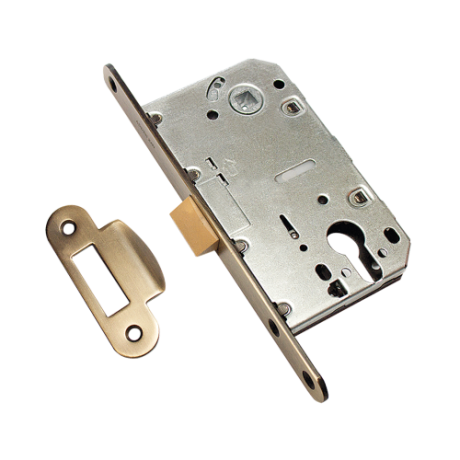 Защёлка врезная под ключевой цилиндр ADDEN BAU. KEY 418 BRONZE (цвет БРОНЗА)