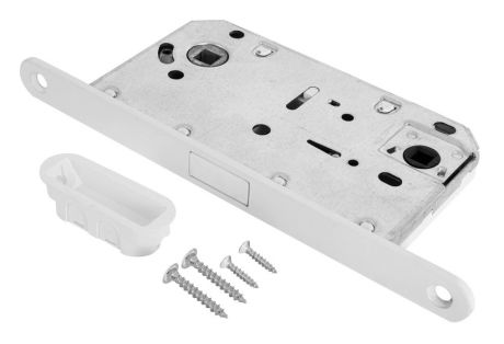 Защёлка врезная магнитная сантехническая ADDEN BAU WC-5096 MAG WHITE (цвет БЕЛЫЙ)
