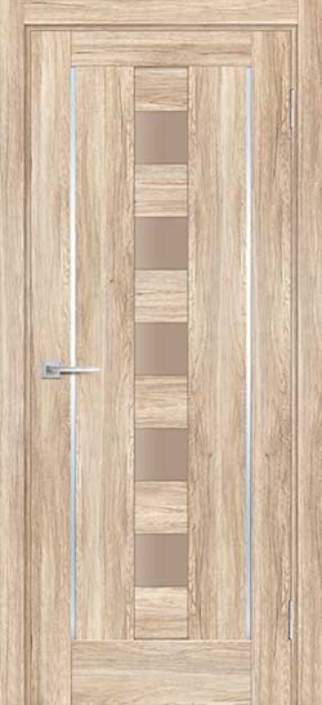 PSL-34  nanotex, сан-ремо натуральный 700*2000 стекло сатинат бронза