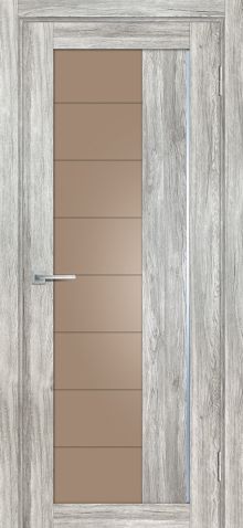 PSL-41  nanotex, сан-ремо серый 600*1900 стекло сатинат бронза