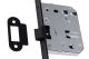 Защёлка сантехническая с пластиковым язычком PLAST50/70 BLACK (черный матовый)