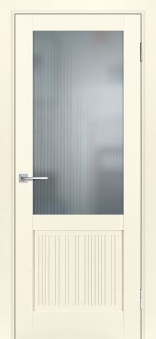 PSE-27 эмалит, магнолия ДО700*2000 стекло сатинат белый, рисунок "Полоса"