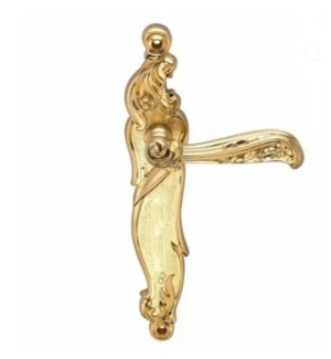 Ручка RIZO S.GOLD (PS) (на планке проходная, матовое золото)