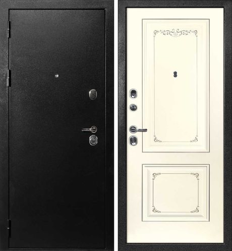 ДМ С-1 титан, замки Гардиан (металл гладкий / Smalta-14 эмаль Ral1013Cлон.кость пат.шампань) 860 Л