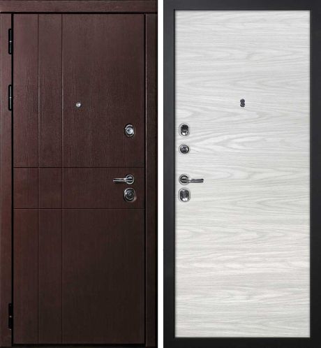 ДМ С-2 шагрень черн, замки Гардиан (ФП-1 орех премиум/ гладкая PP дуб скай бежевый) 960 ПР