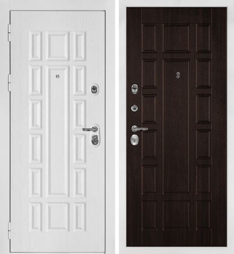 ДМ Квадро-124 белая шагрень, Kale 252R/Border (Белый дуб факт. ФЛ-124 /PR-124 Дуб мореный) 860 ПР