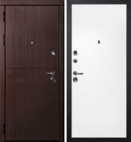 ДМ С-2 шагрень черн, замки Гардиан (ФП-1 орех премиум/ гладкая PP белый) 960 ПР