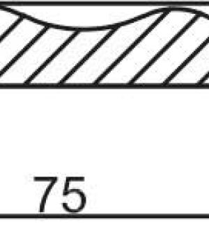 Наличник фигурный МДФ PP, магнолия 75*16*2150, телескоп