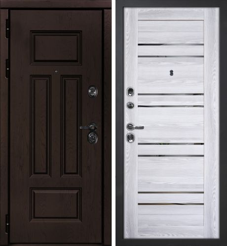 ДМ Э-2 шагрень черный,Cisa Blokator/Kale(ФП-6 дуб крафт./PSK-1 nanotex Ривьера айс зеркало) 860 ПР