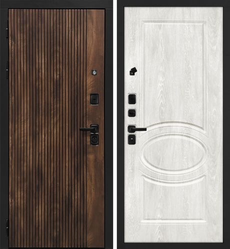 ДМ Лофт-1 муар черн,замкиKale,налич.ЧЕРН.ШАГР(Вертик.Дуб коньяк/Сиена-1 дуб жемчужный ) 960ПР