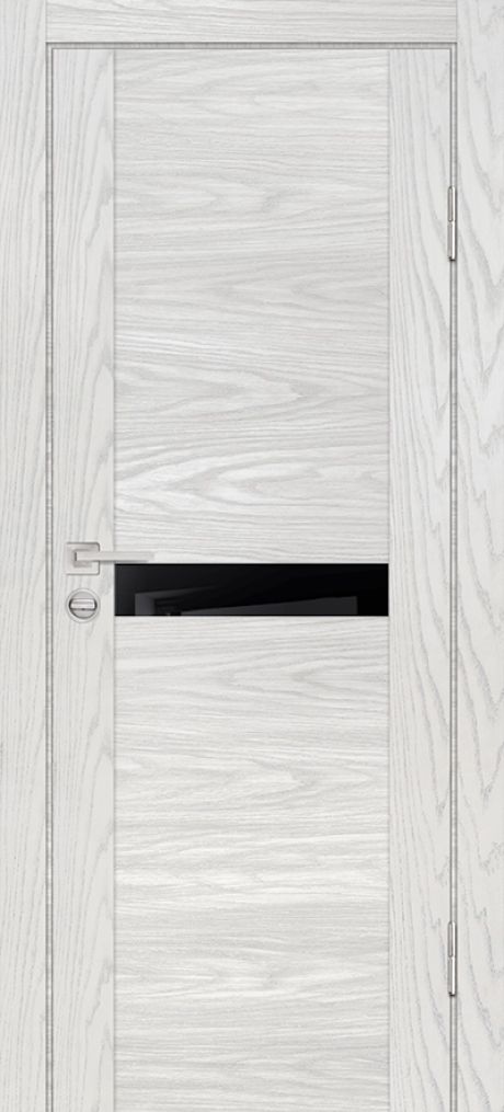 PSM-3 PP дуб скай бежевый, 900*2000 стекло черый лакобель