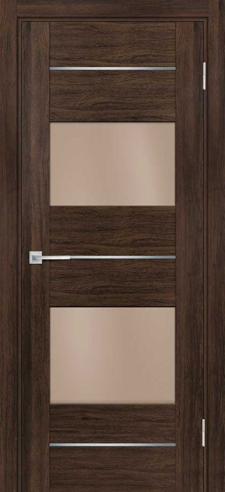 PSL-21  nanotex, сан-ремо шоколад 600*2000 стекло сатинат бронза