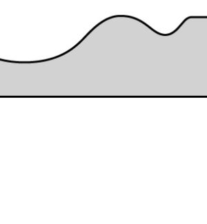 Наличник фигурный "Волна 13/4" эмаль Ваниль 80*16*2150 телескоп   /МР/