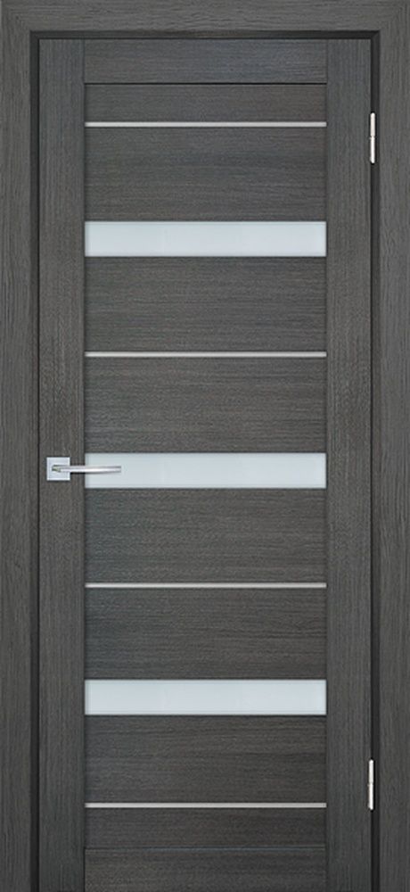 ТЕХНО 742 nanotex, грей 800*2000 стекло белый сатинат