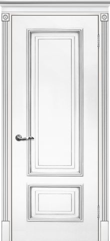 Smalta-08 ДГ 600*2000  Ral9003 Белый, патина серебро /ИД/