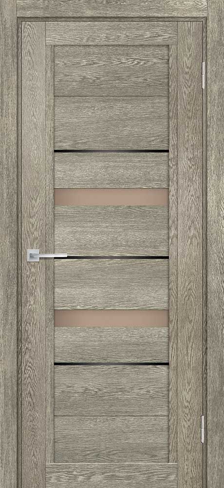 ТЕХНО-802 nanotex, гриджио 550*1900 стекло бронза сатинат, черный лакобель