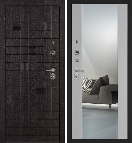 ДМ Нона-36 муар черный, Kale 442R/Kale 447L (Горький шоколад ФЛ-36 /PR- 71 Z Агат, зеркало) 980 Л