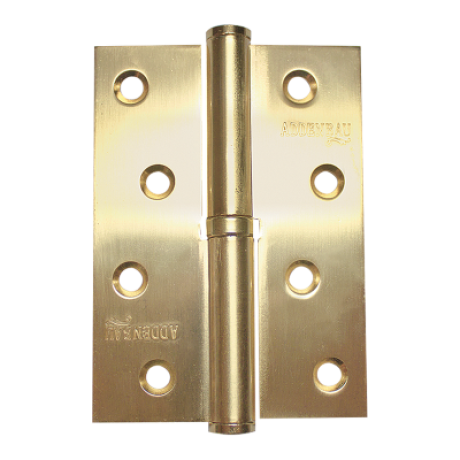 Петля дверная разъемная ADDEN BAU. 100X75X2.5 LEFT SATIN GOLD (цвет МАТОВОЕ ЗОЛОТО)