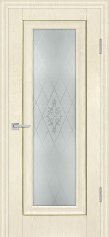 PSB-25 "Baguette" ваниль ДО2000х800, стекло с художественным рисунком