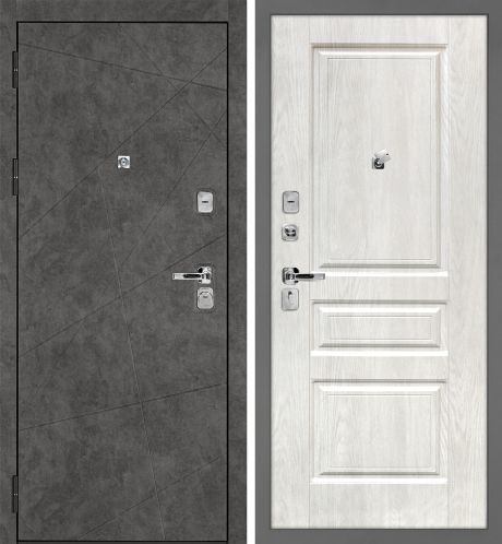 ДМ Урбан-127 муар серый, Kale 252R/Border(Бетон темный ФЛ-127/Версаль-2 PVC дуб жемчужный)980Л