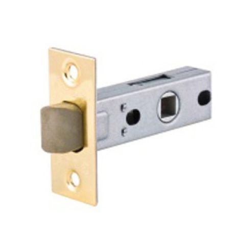 GLOBAL Защелка 6 (кв.планка) PVC- 45 PG полированная латунь,бесшумный  /Распродажа/