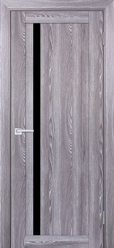 PSK-8 nanotex, ривьера грей ДП2000х600 стекло черный лакобель