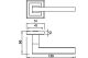Ручка BUSSARE PINADO A-31-30 CHROME/S.CHROME (никель)