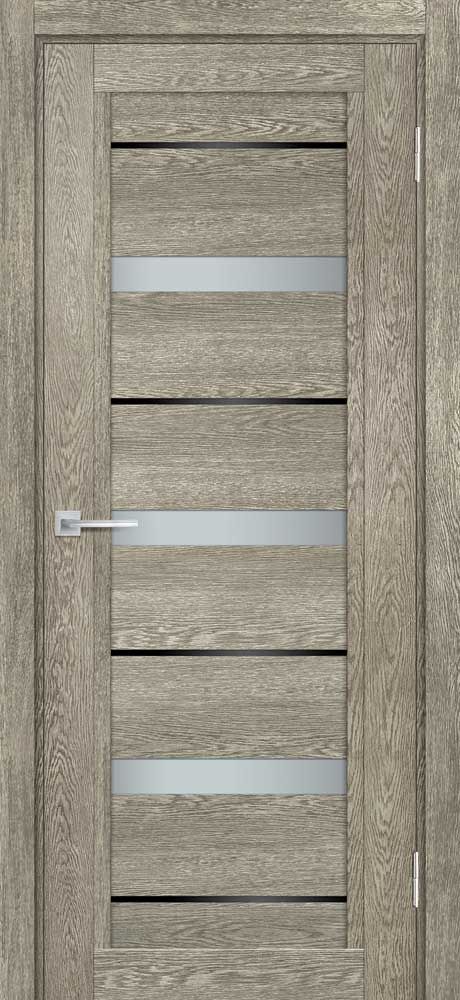 ТЕХНО-803 nanotex, гриджио 600*2000 стекло белый сатинат, черный лакобель