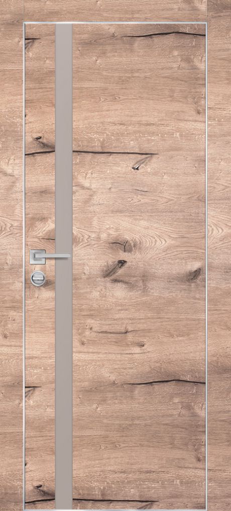 PX-8 PP дуб пацифик, 900*2000 латте мателак /врезка под петли и замок AGB/ Al-кромка с 4-х ст