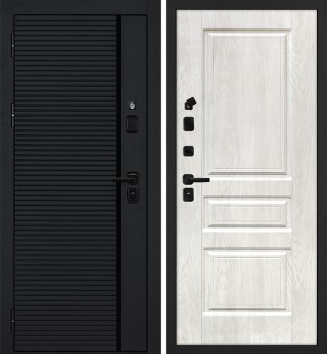 ДМ Галактика-173 муар чер,Kale/Border(Черный мяг.шагр.. PR-173/Версаль-2 шале PVC дуб жемчужны)860ПР