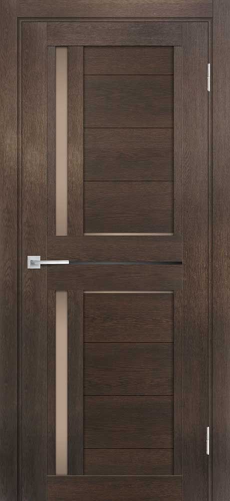 ТЕХНО-804 nanotex, фреско 700*2000 стекло бронза сатинат, черный лакобель