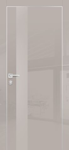 HGX-10 PET латте глянец, 800*2000 стекло латте мателак /врезка под петли и замок AGB/