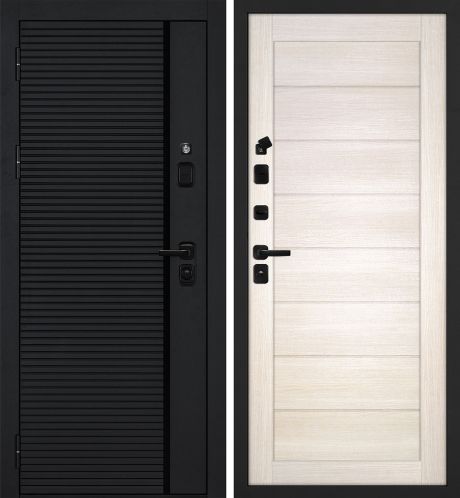 ДМ Галактика-173 муар чер,Kale/Border(Черный мяг.шагр.PR-173/ТЕХНО708 сандал бежевый гл.вставк)860ПР