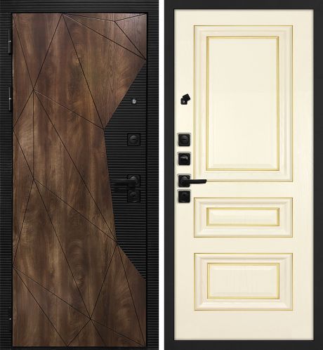 ДМ Лофт-2 шагр,черн,замкиKale(СБ101Дуб коньяк,пат,кварц/Фрейм-05 Ясень слон.кость пат.золото)860 Л