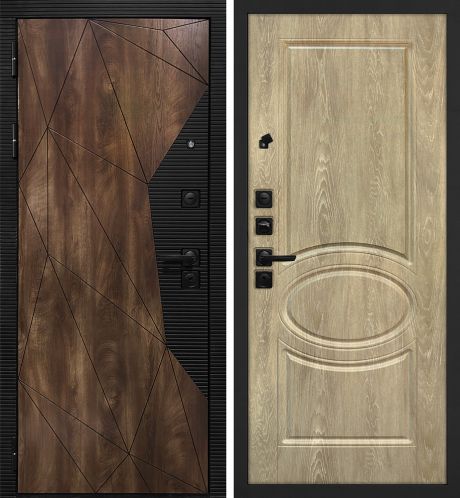 ДМ Лофт-2 шагр,черн,замкиKale(СБ101 Дуб коньяк,пат,кварц/Сиена-1 шале PVC дуб песочный)960 Л